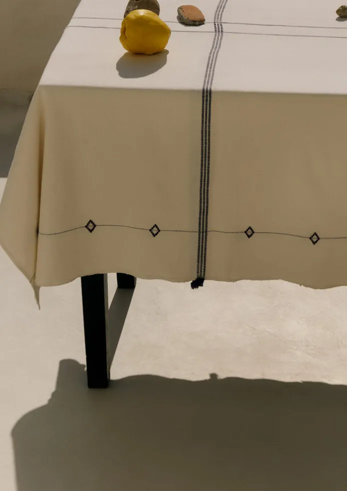 TOAST Textiles | Outdoor-Hand Woven Cotton Tablecloth