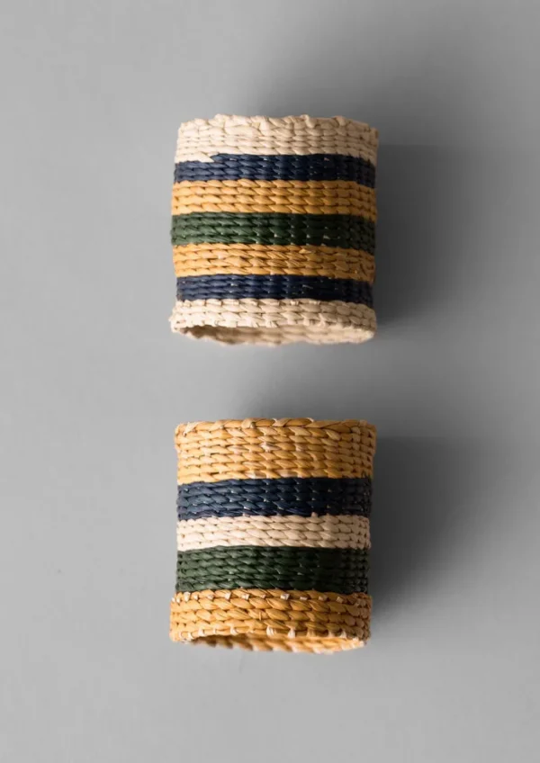 TOAST Textiles | Kitchen-Hand Woven Iraca Napkin Rings