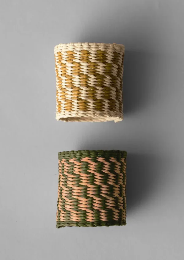 TOAST Textiles-Hand Woven Iraca Napkin Rings