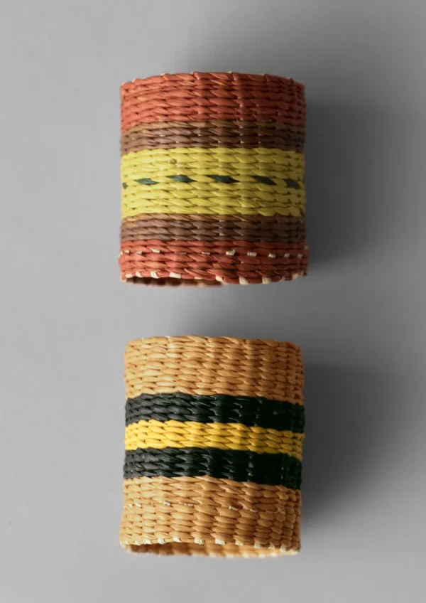 TOAST Textiles | Kitchen-Hand Woven Iraca Napkin Rings