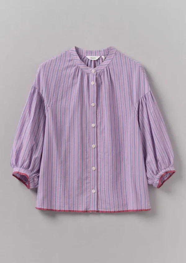 Women TOAST Shirts | Tops & Tees-Harmony Stripe Hand Woven Mulmul Shirt
