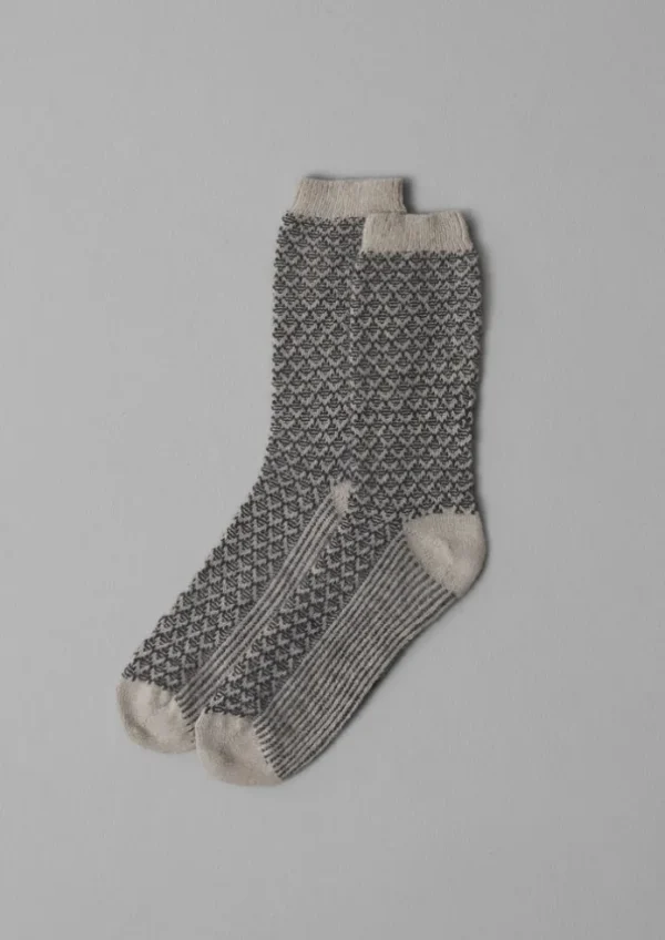 Women TOAST Socks & Tights-Honeycomb Stitch Wool Socks