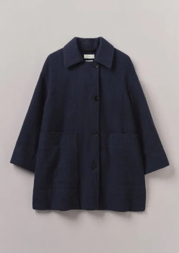 Women TOAST Coats & Jackets-Cotton Wool Pea Coat