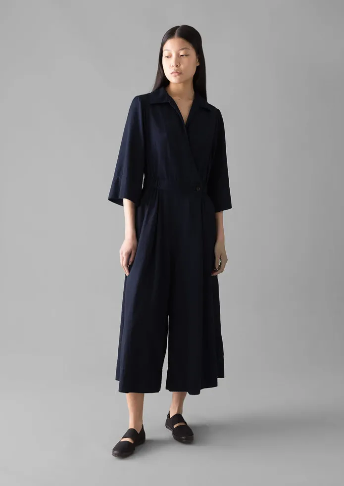 Women TOAST Jumpsuits | Trousers-Twill Culotte Jumpsuit