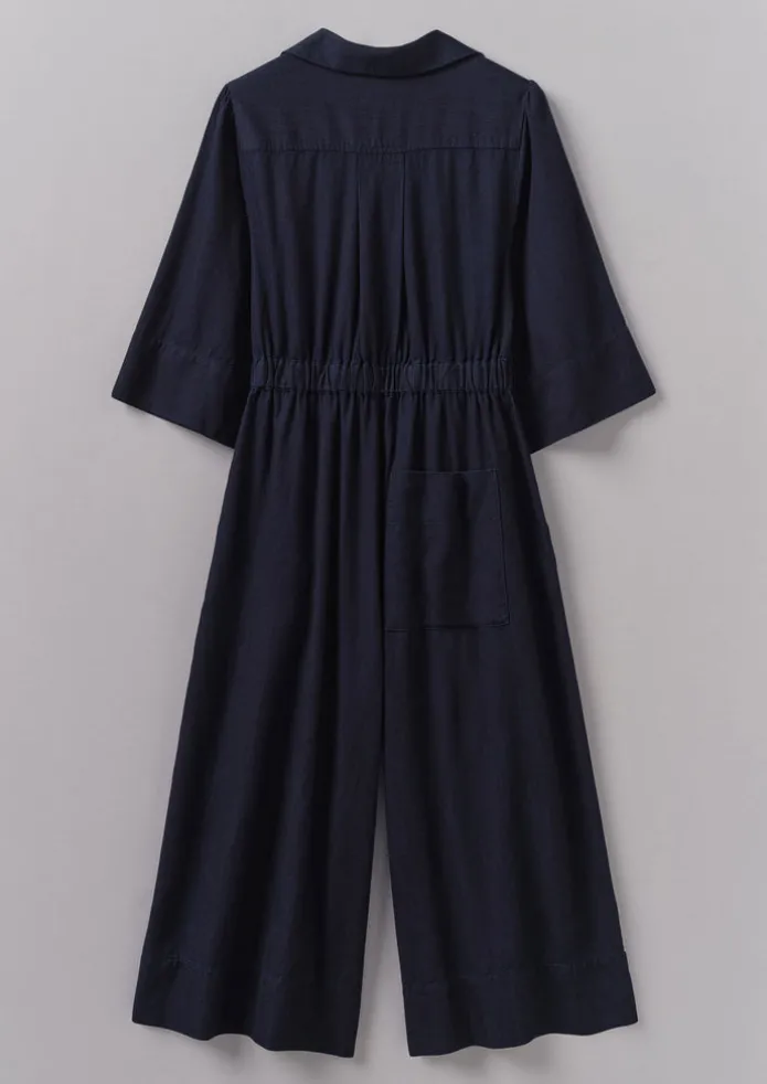 Women TOAST Jumpsuits | Trousers-Twill Culotte Jumpsuit