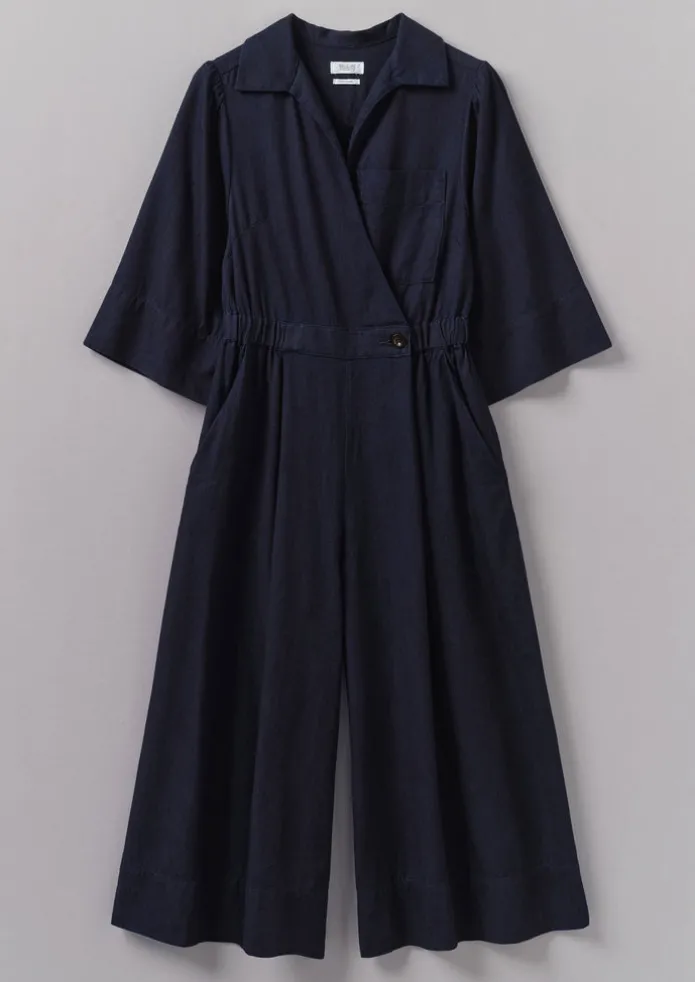 Women TOAST Jumpsuits | Trousers-Twill Culotte Jumpsuit