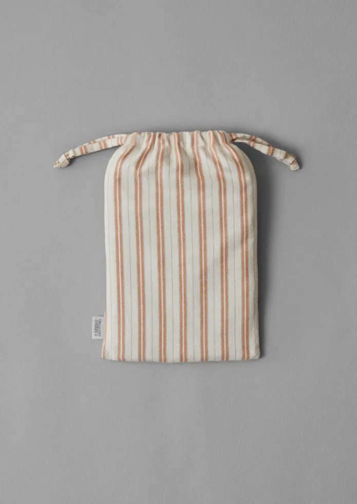 TOAST Textiles | Bed Linen-Ines Flannel Stripe Cotton Housewife Pillowcase Set