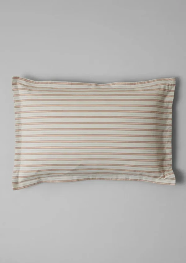TOAST Textiles | Bed Linen-Ines Flannel Stripe Cotton Oxford Pillowcase Set