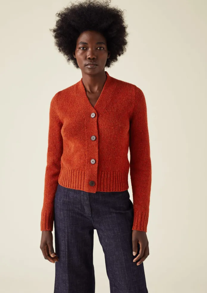 Women TOAST Knitwear-Kaia V-Neck Wool Cardigan