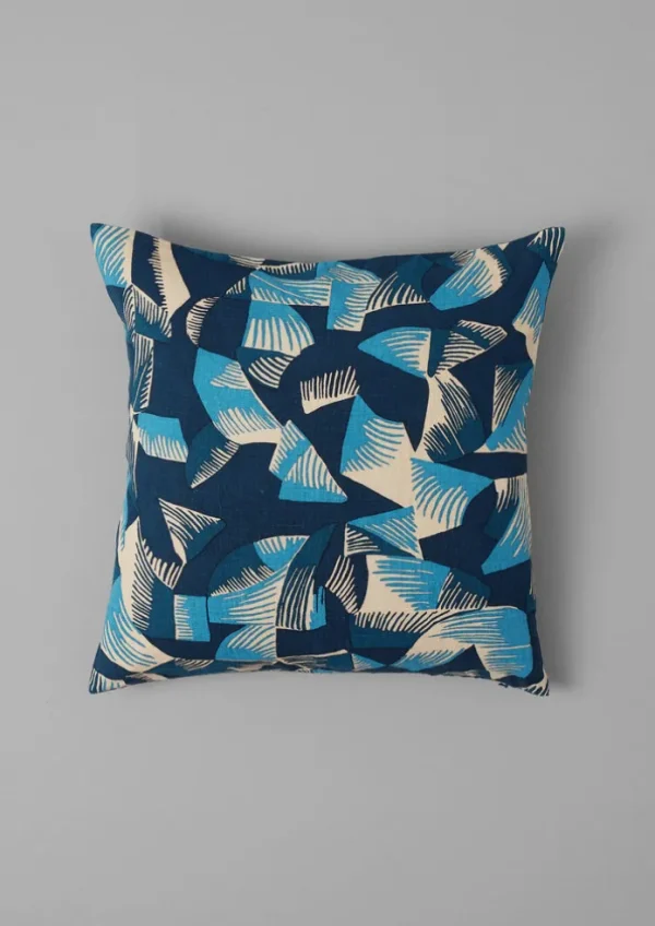 TOAST Textiles | Cushions & Covers-Kinetic Geo Linen Cushion Cover