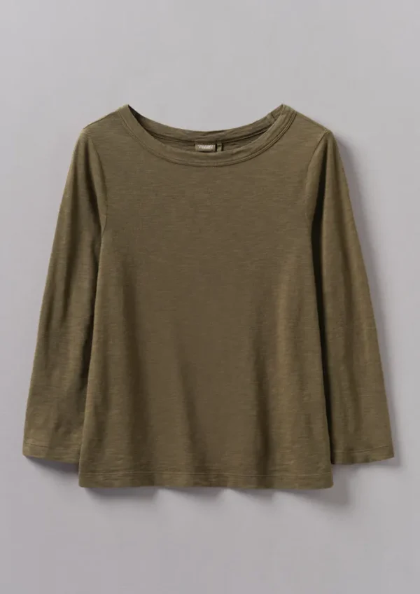 Women TOAST Jersey | Tops & Tees-Lia Garment Dyed Boat Neck Tee