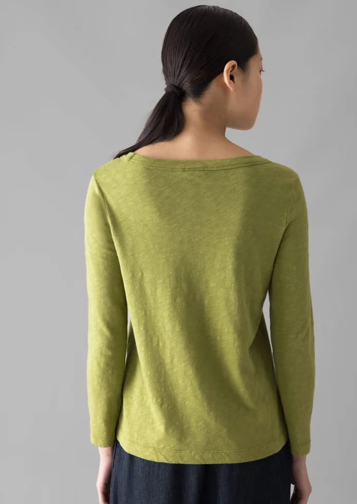 Women TOAST Jersey | Tops & Tees-Lia Garment Dyed Boat Neck Tee