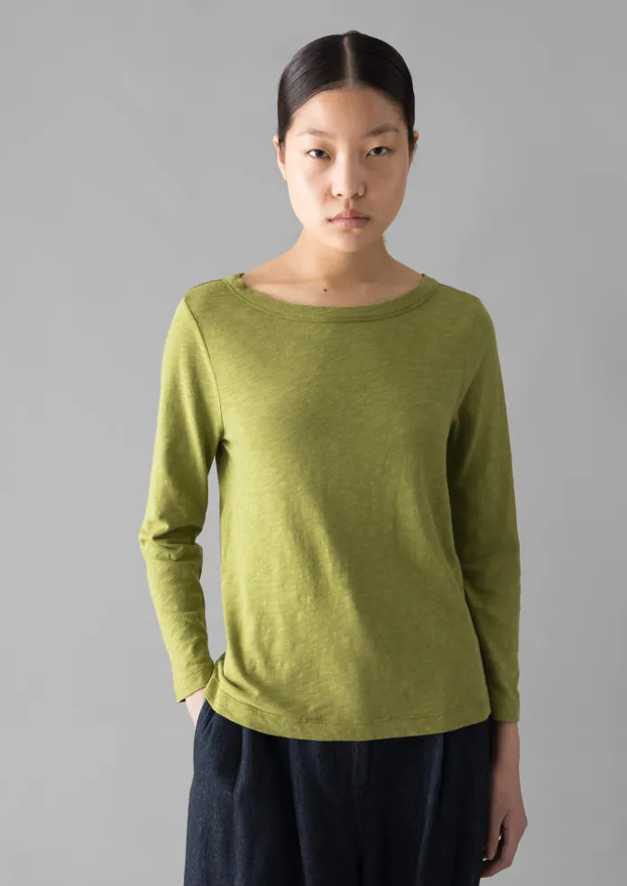 Women TOAST Jersey | Tops & Tees-Lia Garment Dyed Boat Neck Tee