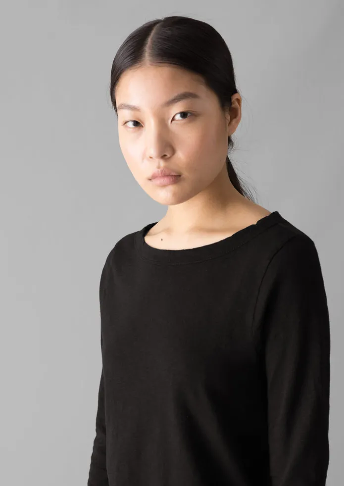 Women TOAST Jersey | Tops & Tees-Lia Garment Dyed Boat Neck Tee