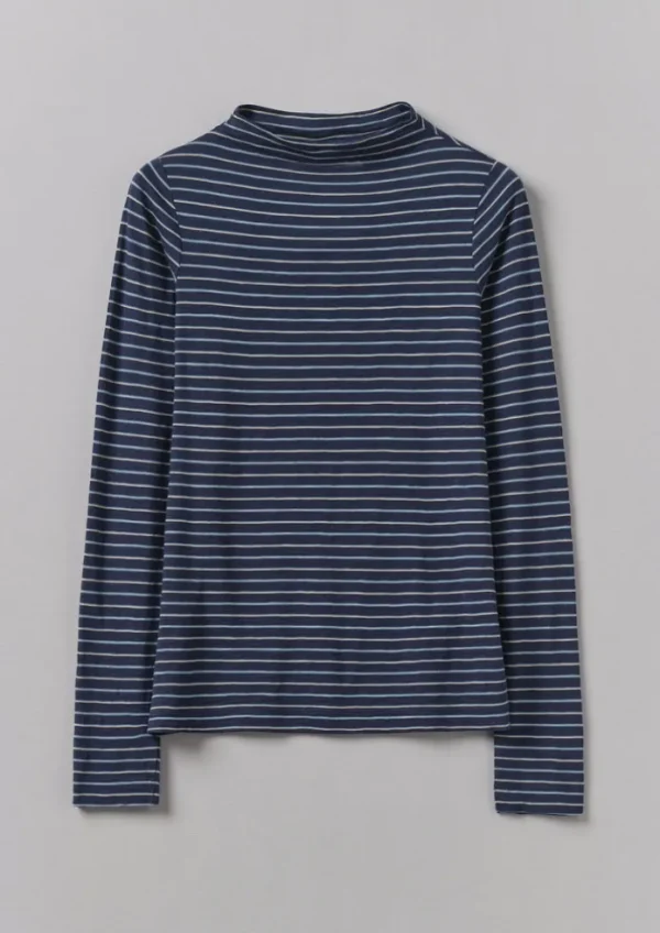 Women TOAST Jersey | Tops & Tees-Light Stripe Cotton Slub Tee