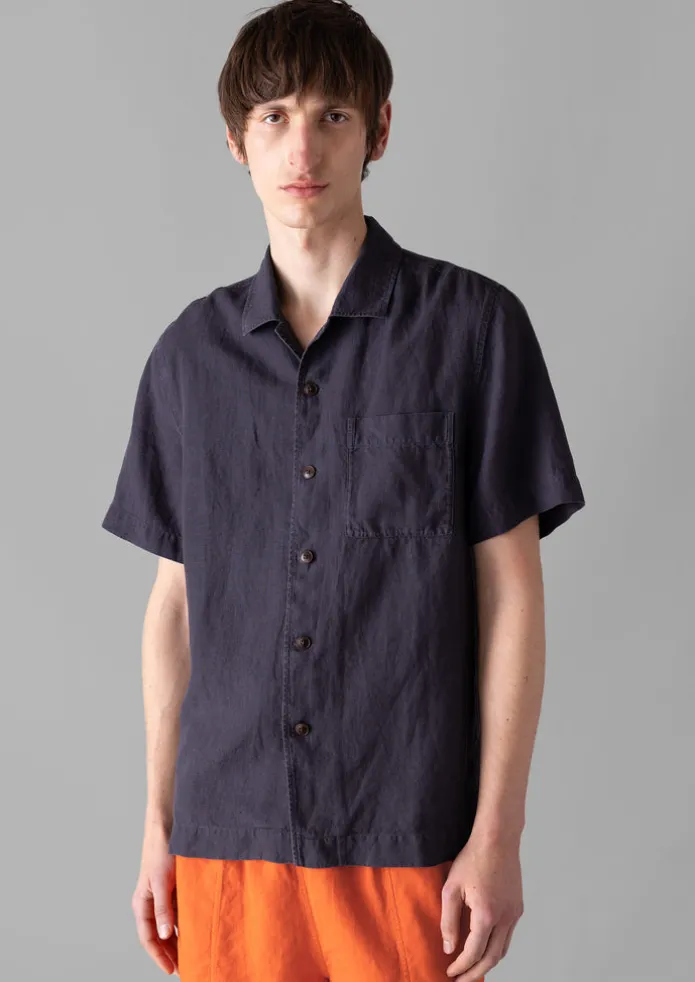 TOAST Linen | Shirts-Linen Short Sleeve Shirt