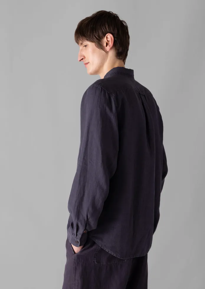 TOAST Shirts-Loop Button Linen Shirt