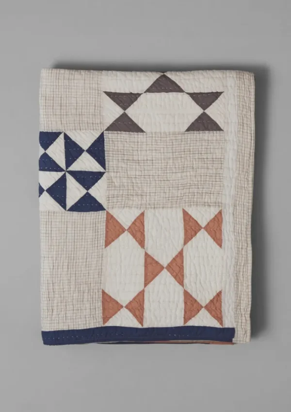 TOAST Textiles | Blankets & Throws-Maia Patchwork Cotton Quilt