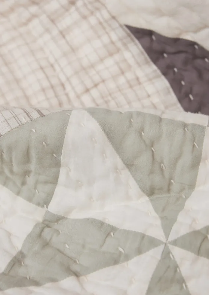 TOAST Textiles | Blankets & Throws-Maia Patchwork Cotton Quilt