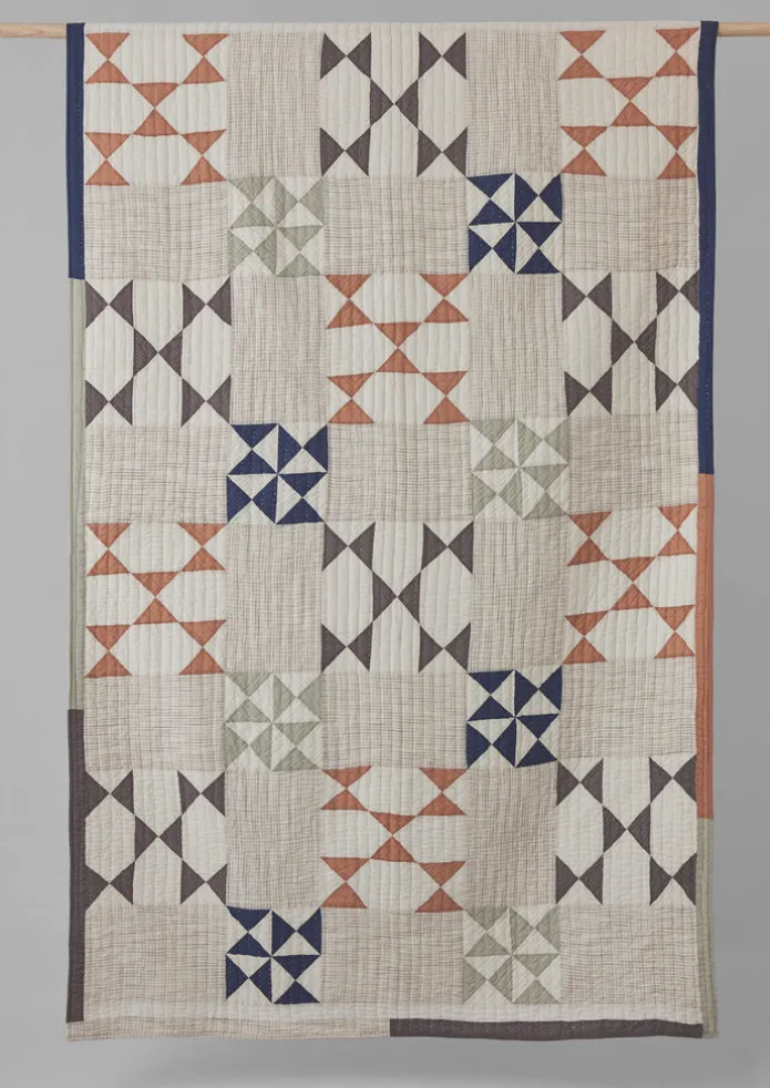 TOAST Textiles | Blankets & Throws-Maia Patchwork Cotton Quilt