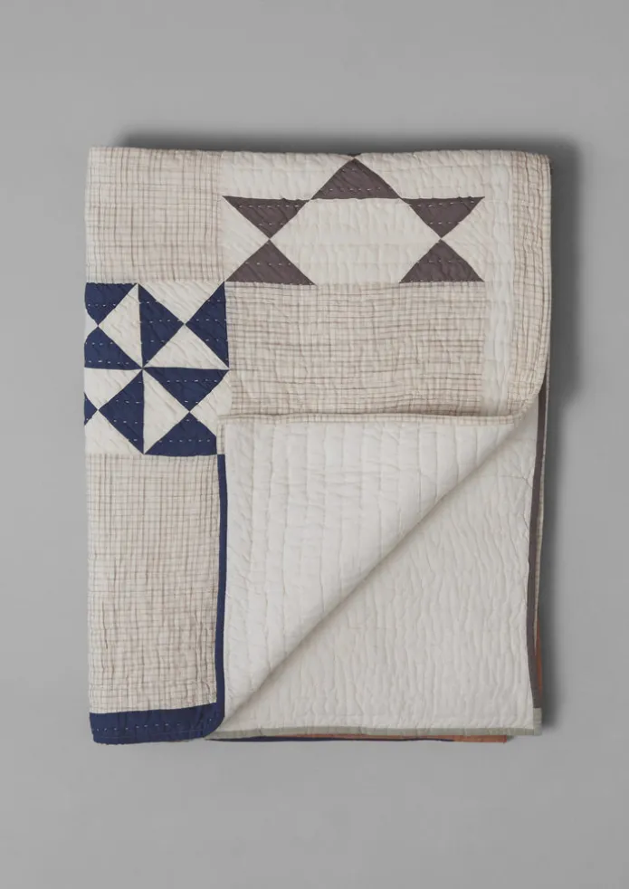 TOAST Textiles | Blankets & Throws-Maia Patchwork Cotton Quilt