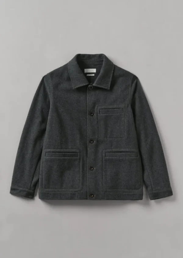 TOAST Workwear | Coats & Jackets-Melton Wool Blend Chore Jacket