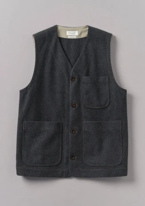 TOAST Coats & Jackets | Knitwear-Melton Wool Blend Gilet
