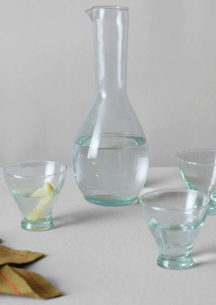 TOAST Glass | Kitchen-Mini Fluted Moroccan Glasses Set
