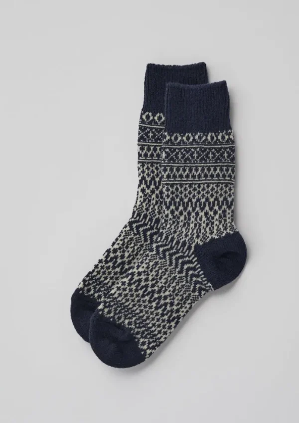 Women TOAST Socks & Tights-Nishiguchi Kutsushita Wool Jacquard Socks