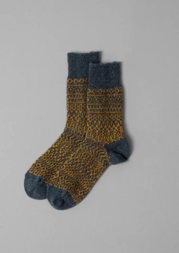 Women TOAST Socks & Tights-Nishiguchi Kutsushita Wool Jacquard Socks