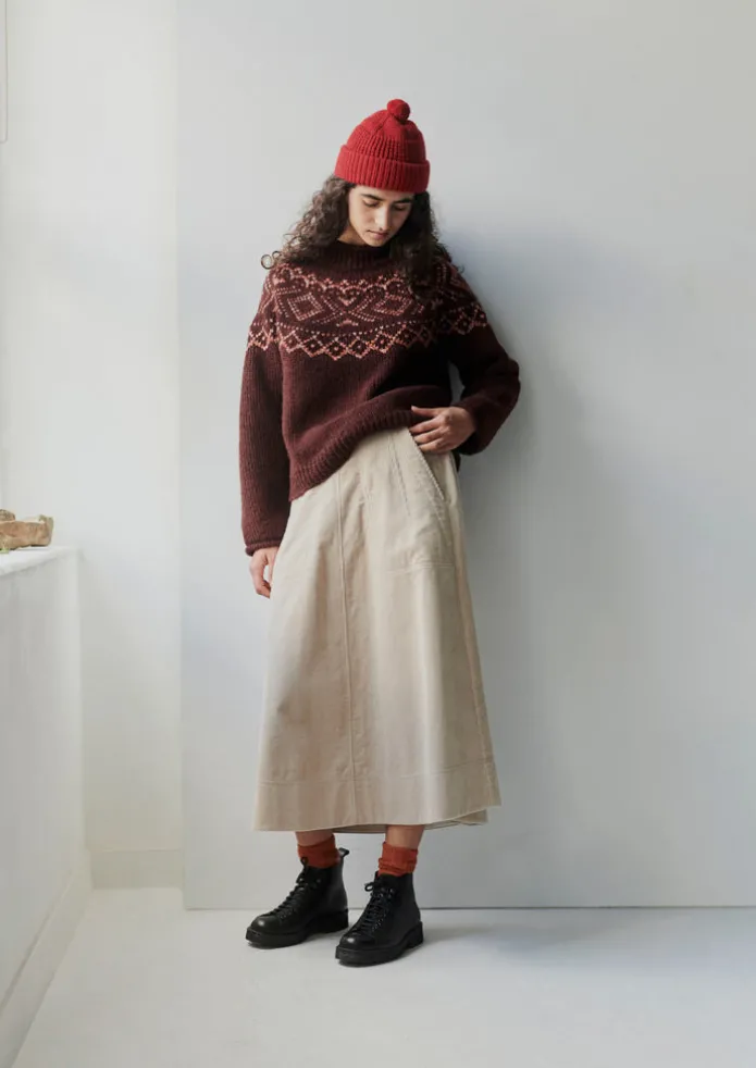 Women TOAST Cord | Workwear-Organic Cord A Line Skirt