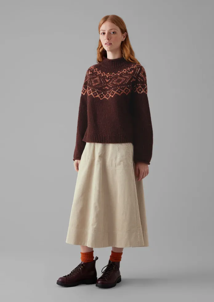 Women TOAST Cord | Workwear-Organic Cord A Line Skirt