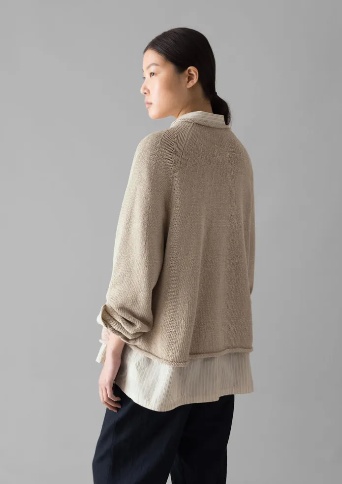 Women TOAST Linen | Jersey-Organic Cotton Linen Easy Sweater
