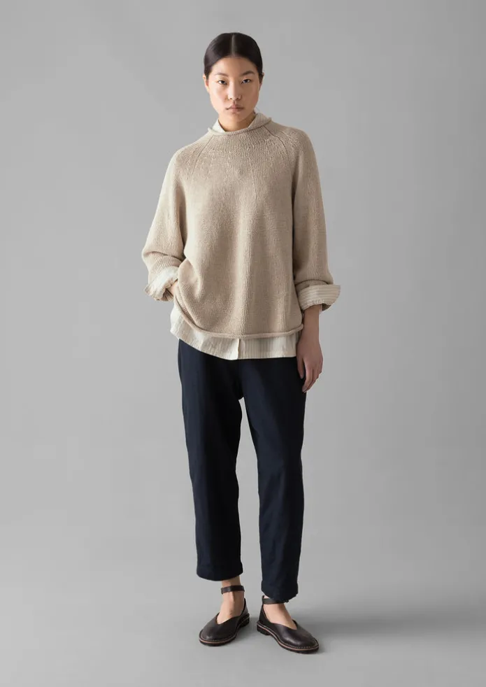 Women TOAST Linen | Jersey-Organic Cotton Linen Easy Sweater