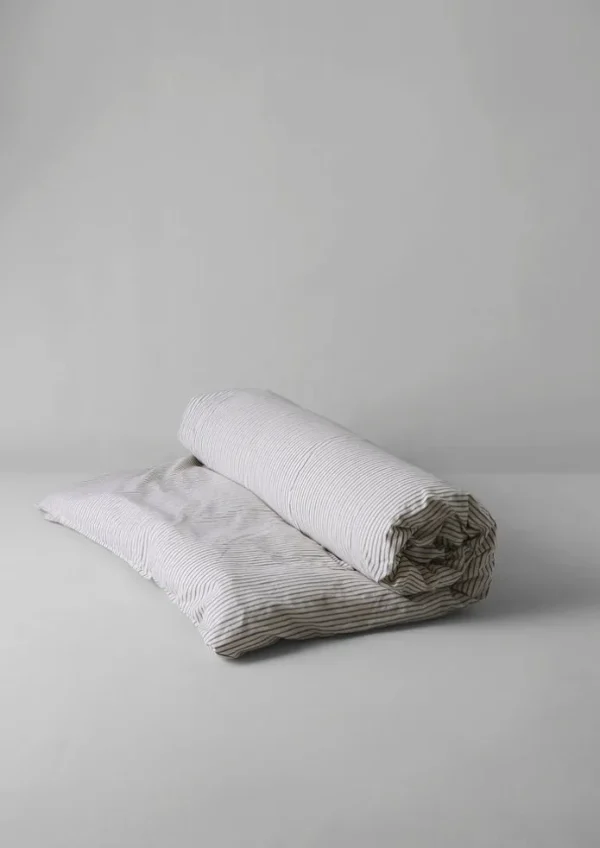 TOAST Textiles | Bed Linen-Organic Cotton Pyjama Stripe Duvet Cover