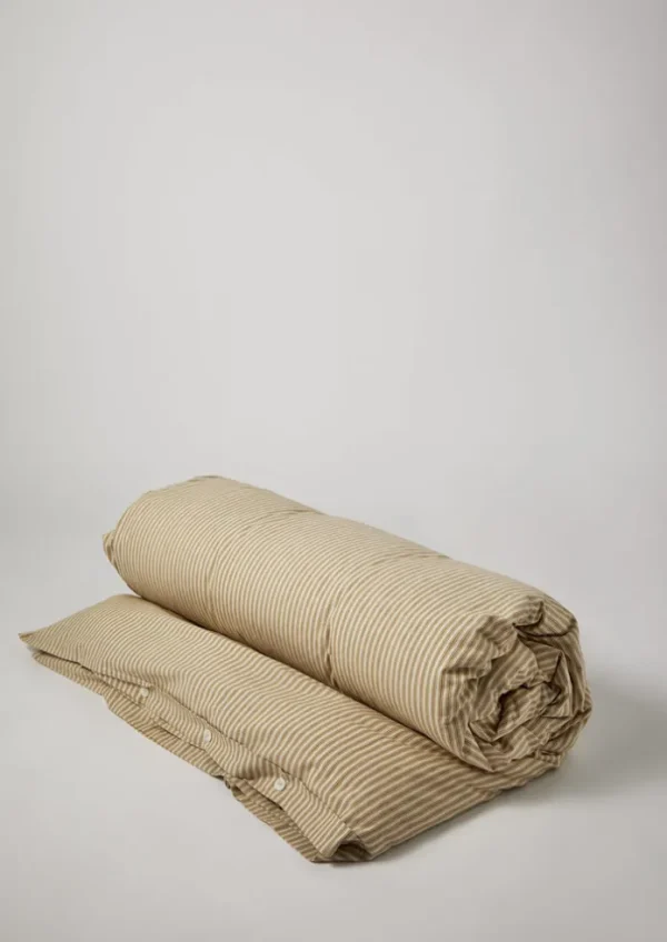 TOAST Textiles | Bed Linen-Organic Cotton Ticking Stripe Duvet Cover