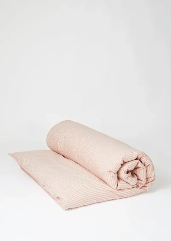 TOAST Textiles | Bed Linen-Organic Cotton Ticking Stripe Duvet Cover