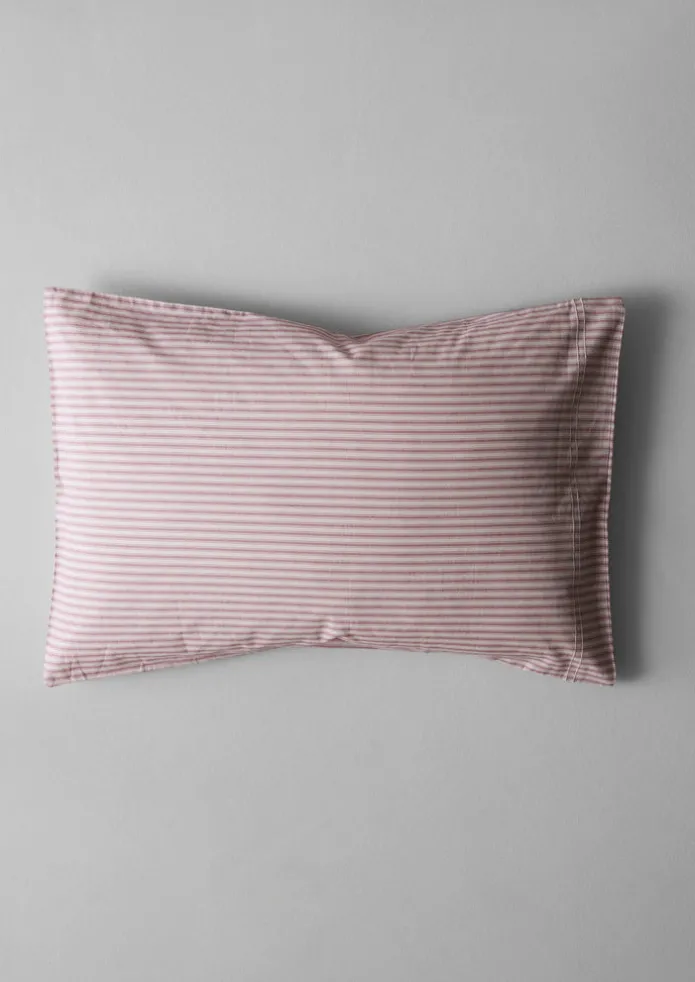 TOAST Textiles | Bed Linen-Organic Cotton Ticking Stripe Housewife Pillowcase