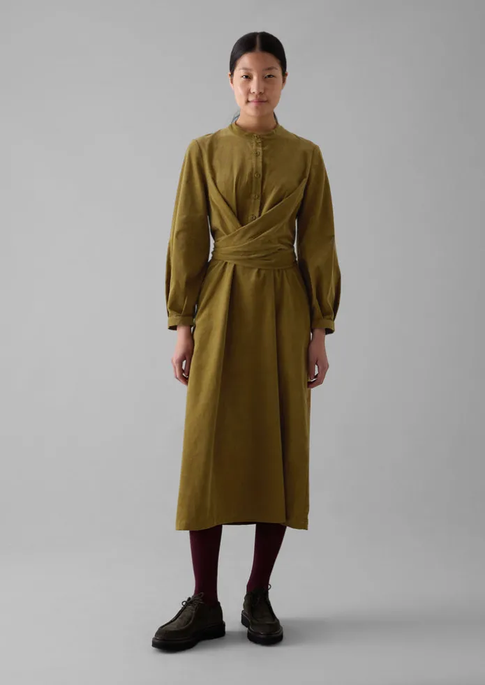 Women TOAST Cord | Dresses-Organic Needlecord Wrap Dress
