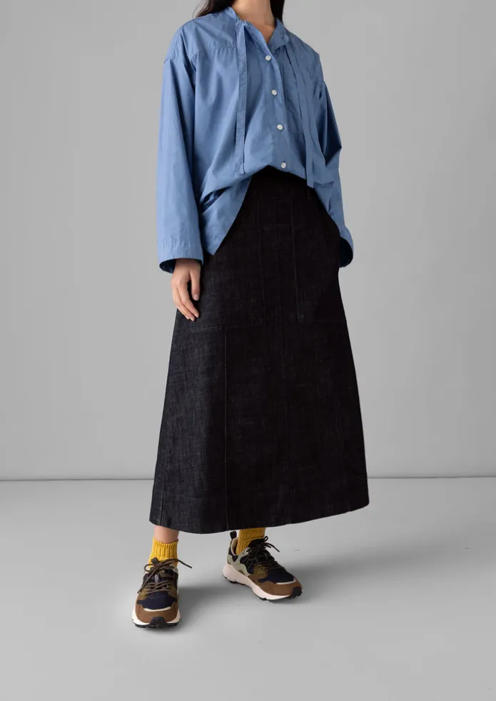 Women TOAST Denim | Workwear-Patch Pocket Organic Denim Skirt