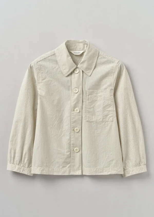 Women TOAST Shirts | Tops & Tees-Patch Pocket Stripe Organic Cotton Shirt