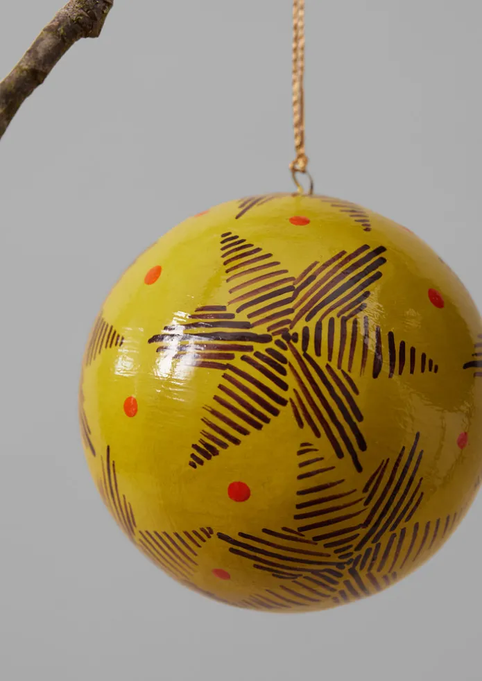 TOAST Christmas Decorations-Pointed Star Hand Painted Bauble