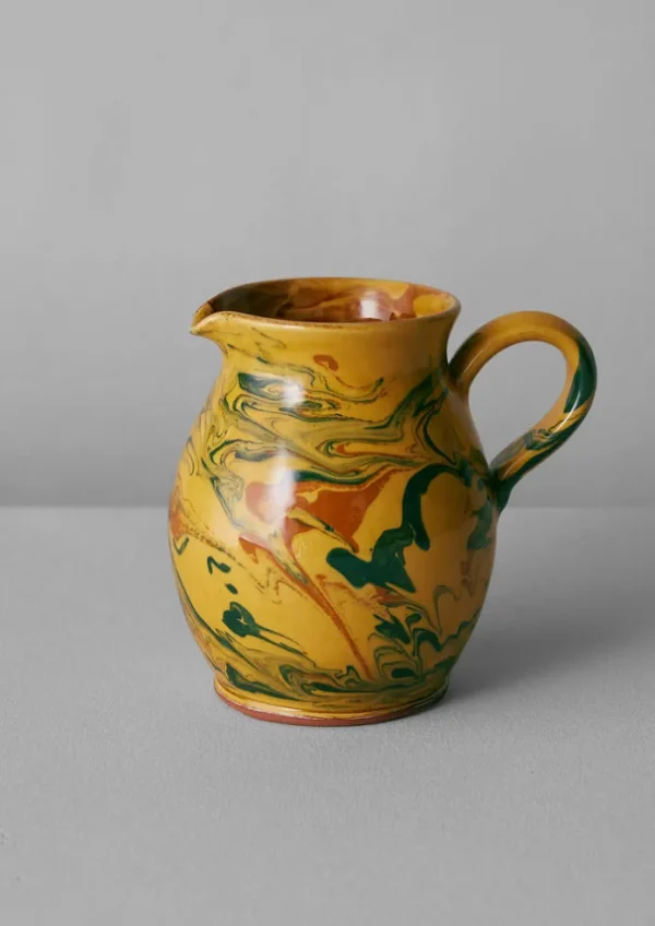 TOAST Ceramics-Poterie Barbotine Marbled Pitcher
