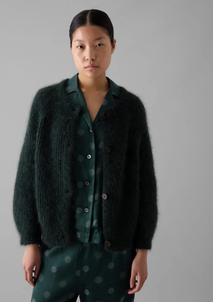 Women TOAST Knitwear-Ribbed Mohair Blend Cardigan