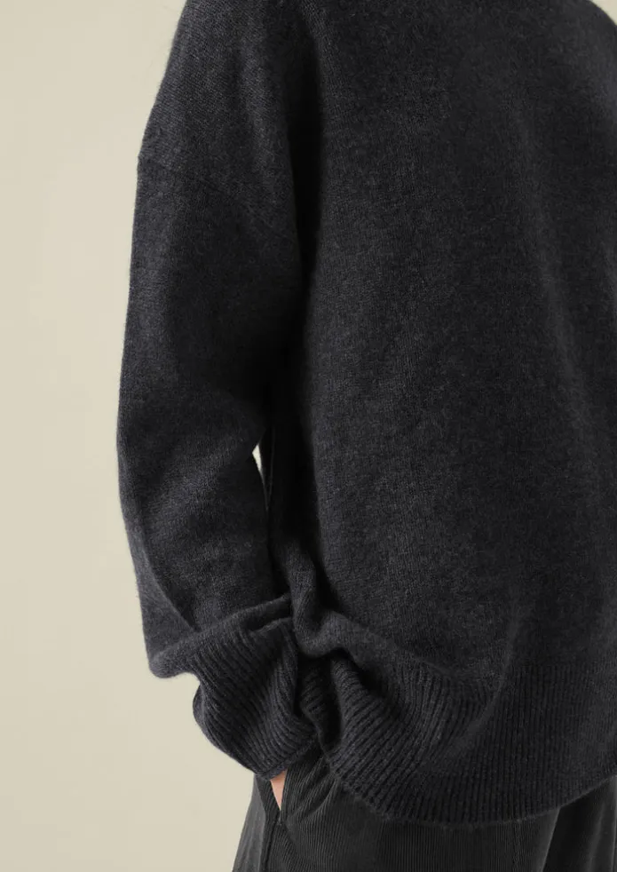 Women TOAST Cashmere | Loungewear-Roll Neck Wool Cashmere Sweater