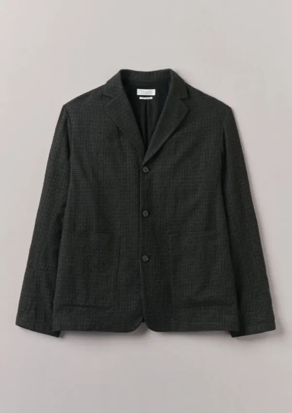 TOAST Coats & Jackets-Seersucker Wool Cotton Blazer