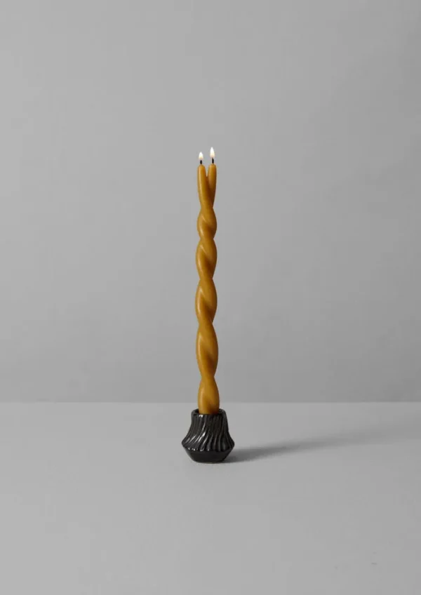 TOAST Candles & Holders-Skar Organics Beeswax Twist Dinner Candle