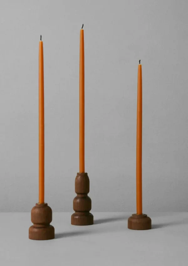TOAST Candles & Holders-Skar Organics Slim Beeswax Dinner Candle Set