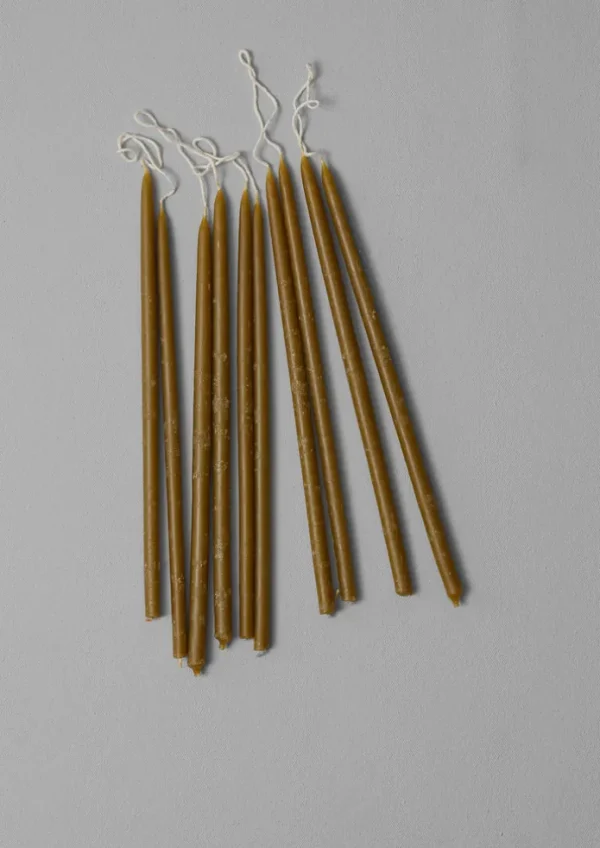 TOAST Candles & Holders-Skar Organics Slim Beeswax Dinner Candle Set