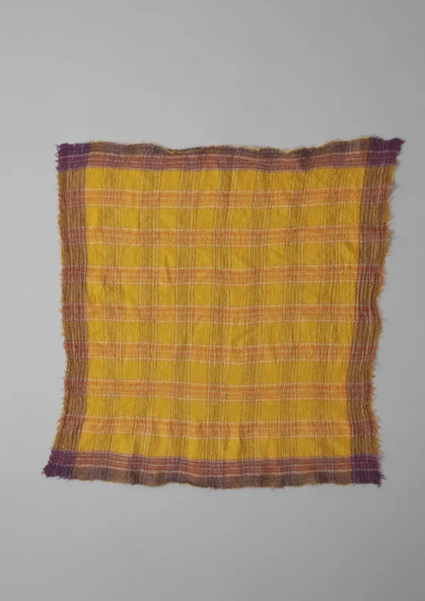 Women TOAST Hats, Scarves & Gloves-Stellar Boiled Wool Check Scarf